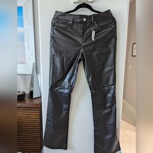 Gap faux leather black pants.